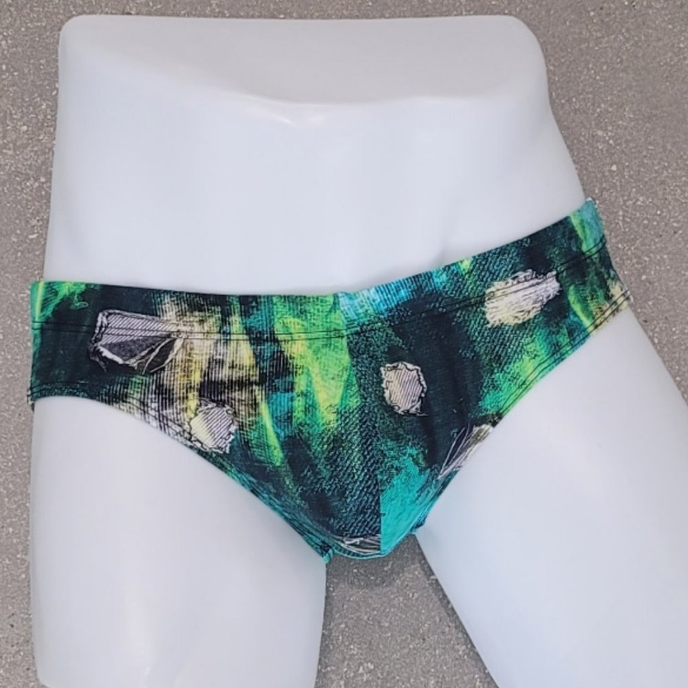 SNK GREEN TEAR SWIM BRIEF